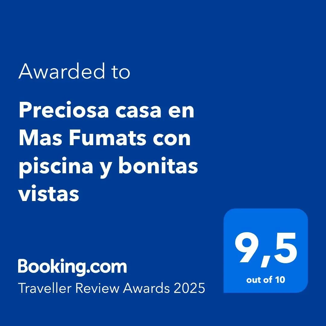 셀바 데 마르 Preciosa Casa En Mas Fumats Con Piscina Y Bonitas Vistas 빌라 펜션 셀바 데 마르